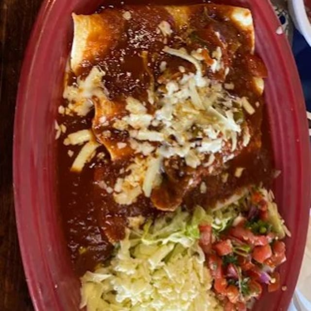 Lunch Chile Colorado.