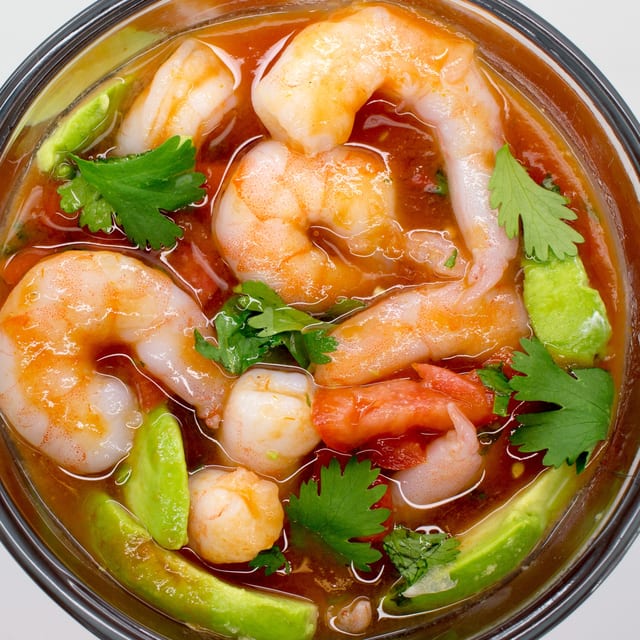 Mexican Shrimp Cocktail.